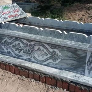 sunny grey single marble grave